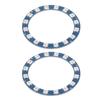 2Pcs RGB LED Ring 16 Bit Intelligent Full Color Highlight 5V Digital Port WS2812B 5050