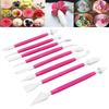 8Pcs Fondant Decorating Tool Set Double Ended Engraving Pen Set Cake Fondant Tool Set  Baking