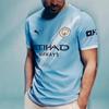 Puma Manchester City 25-26 Season Home Player Version Crew Neck Comfortable Pullover Short Sleeve Football Shirt Men Tops Blue 78079201