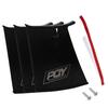 1 Pieces PQY Rear Wing Spoiler Support Stabilizer for Subaru STi 04-07 With PQY Sticker