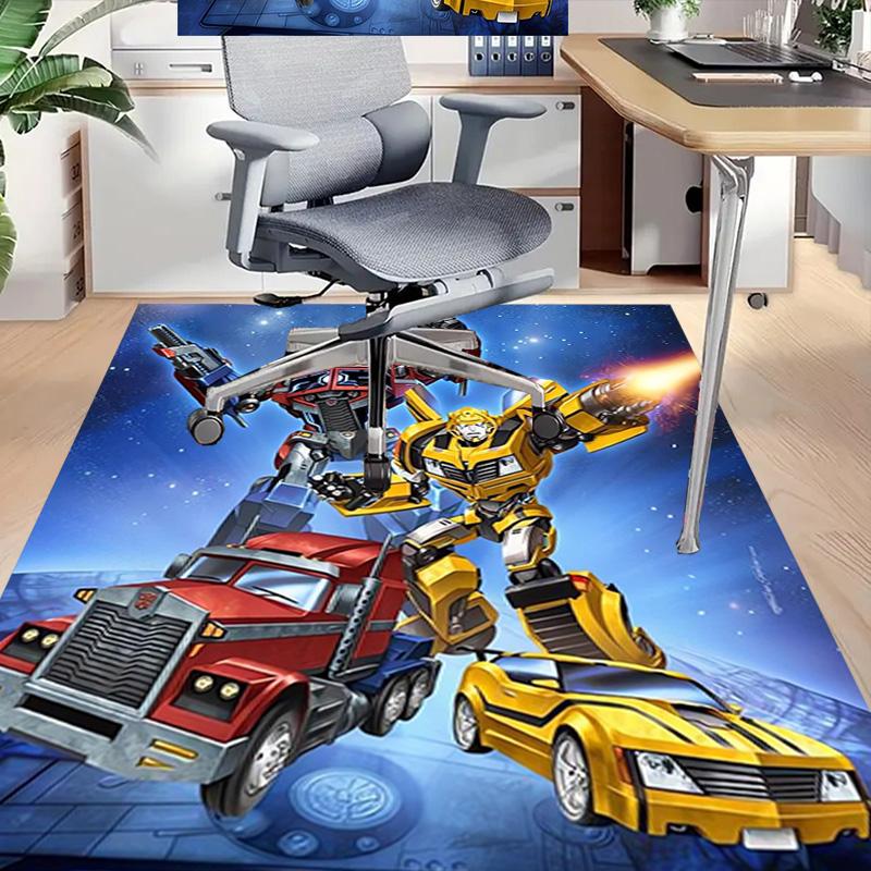 Transformers Robots Disguise Carpet For Playroom Bedroom Living Room Sofa Home Decorkids Game Area Rug Nonslip Floor Mat