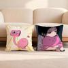 T-Takopi's Original AnimeSin Cushion Cover Home & Car Multi-Scene Pillow Cover - Reversible, Soft & Durable for Daily Use