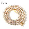High-End Zirconia Diamond-Studded Tennis Chain Necklace - European & American Hip Hop Style