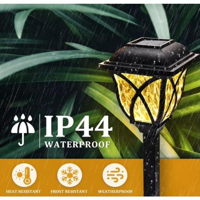 2PCS Solar Lawn Lights Outdoor LED Bright Yard Lamp Waterproof Night Light Landscape Lighting Pathway Light Garden Decor