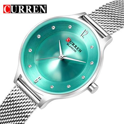 New Ladies Watch Casual Milano Mesh Strap Quartz Watch Creative Color Watch Thin Watch