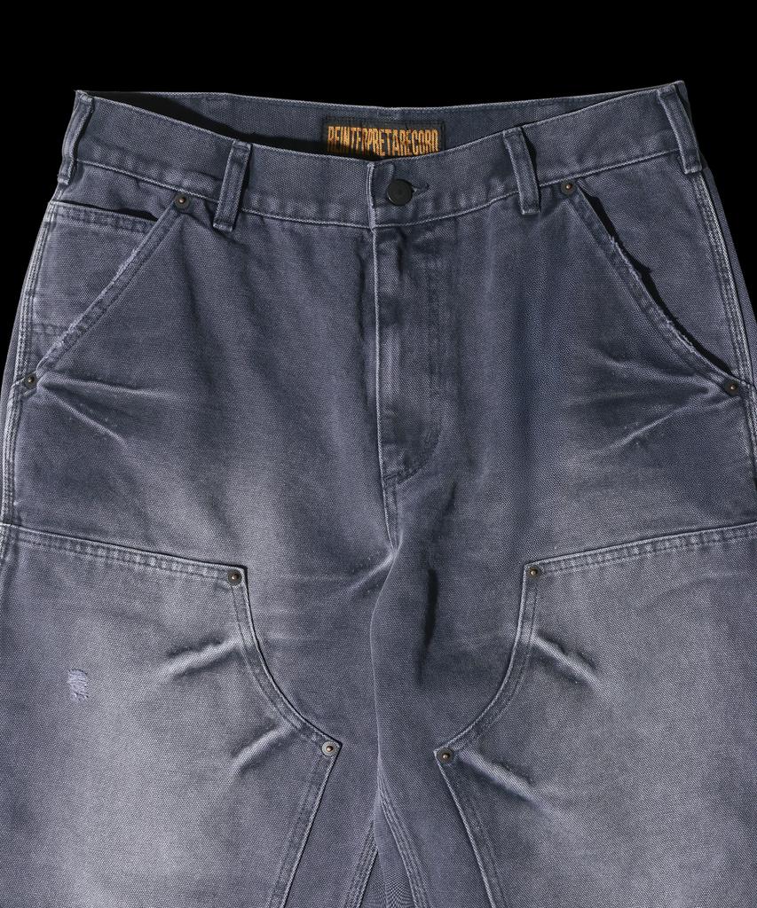 RAR Vintage Faded Double Knee Pants_Faded Black