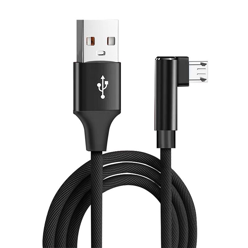 

Angled Charging Cable for Samsung, Huawei, Oppo, Apple, Vivo, Xiaomi, Honor, and Android Phones 1m
