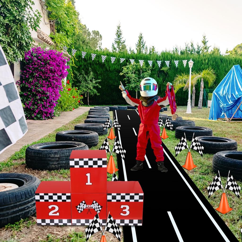 Car  Competition 123 Traffic Light Props Party Decoration Box