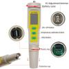 Hochpräzises PH-Meter 2 in 1 Wasserqualitätstester PH-Temp-Detektor ATC Wasserdicht Säuremessgerät PH-Teststift für Aquarium Pool