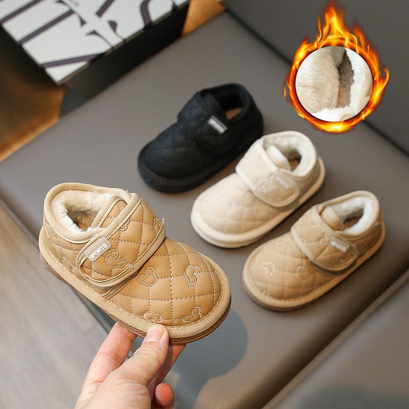 Winter New Child Cotton Shoes Fashion Cute Cartoon Girl Shoe Warm Comfort Simple Boys' Shoes Classic Trendy Snow Boots Zapato