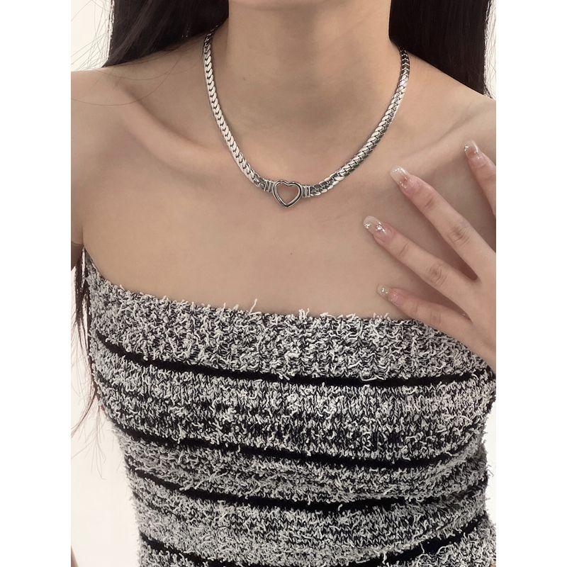INS Fashion Style Women's Hip Hop Cool Titanium Steel Necklace