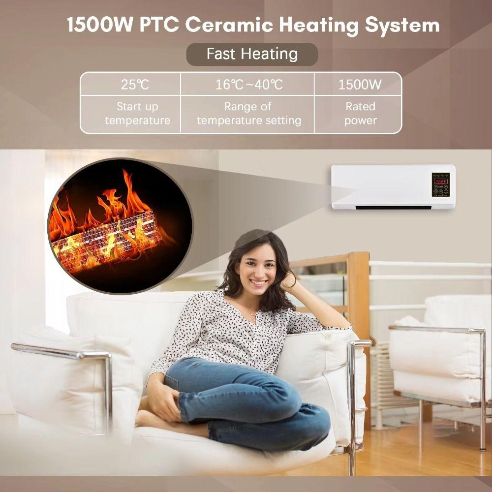 Timing Function Air Conditioner Dual Use Heater Fan Combo Cooling Heating Machine Indoor Use