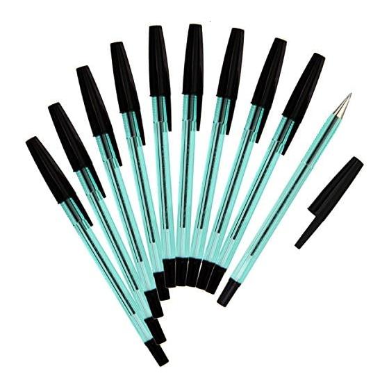 Шариковая ручка Zebra на масляной основе New Hard Care S Черная 10 штук B-BNR2-BK