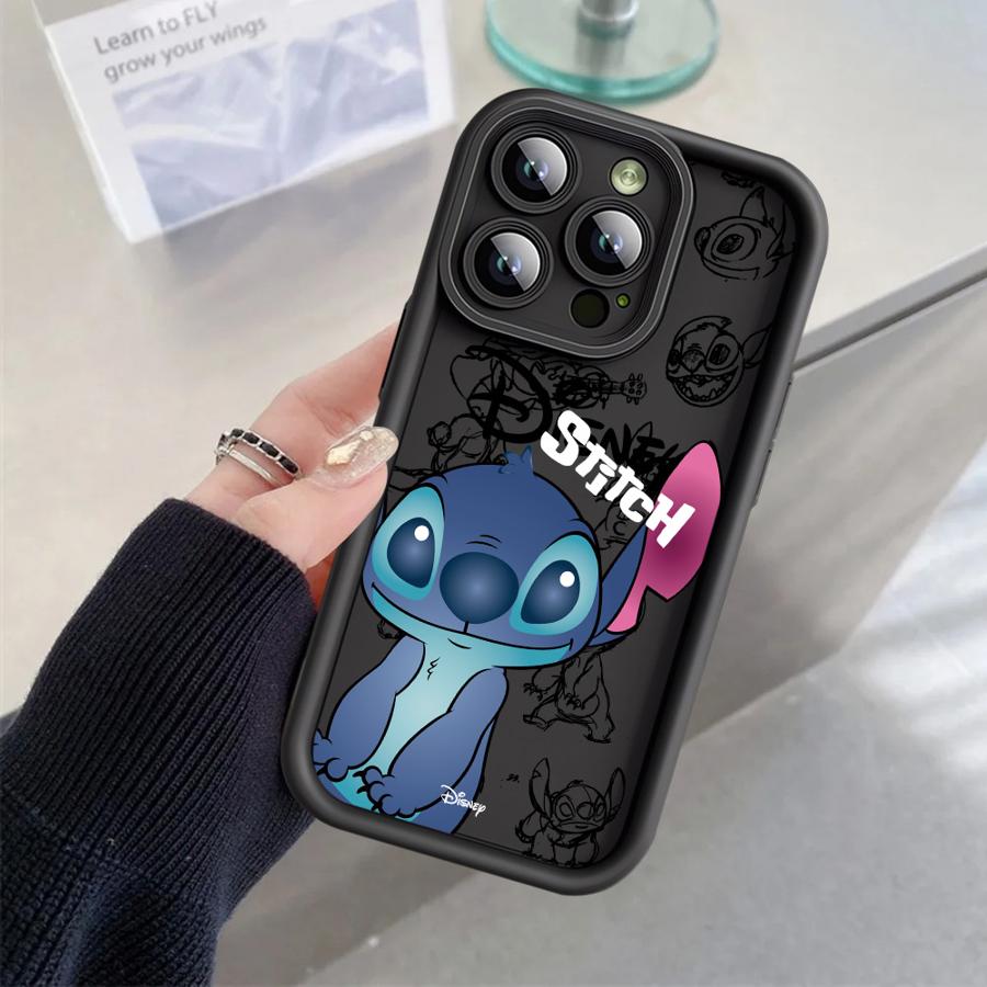 Cartoon Stitch Cool Phone Case for Apple iPhone 15 16 Pro Max 13 14 Plus 12 11 Pro Plus Matte