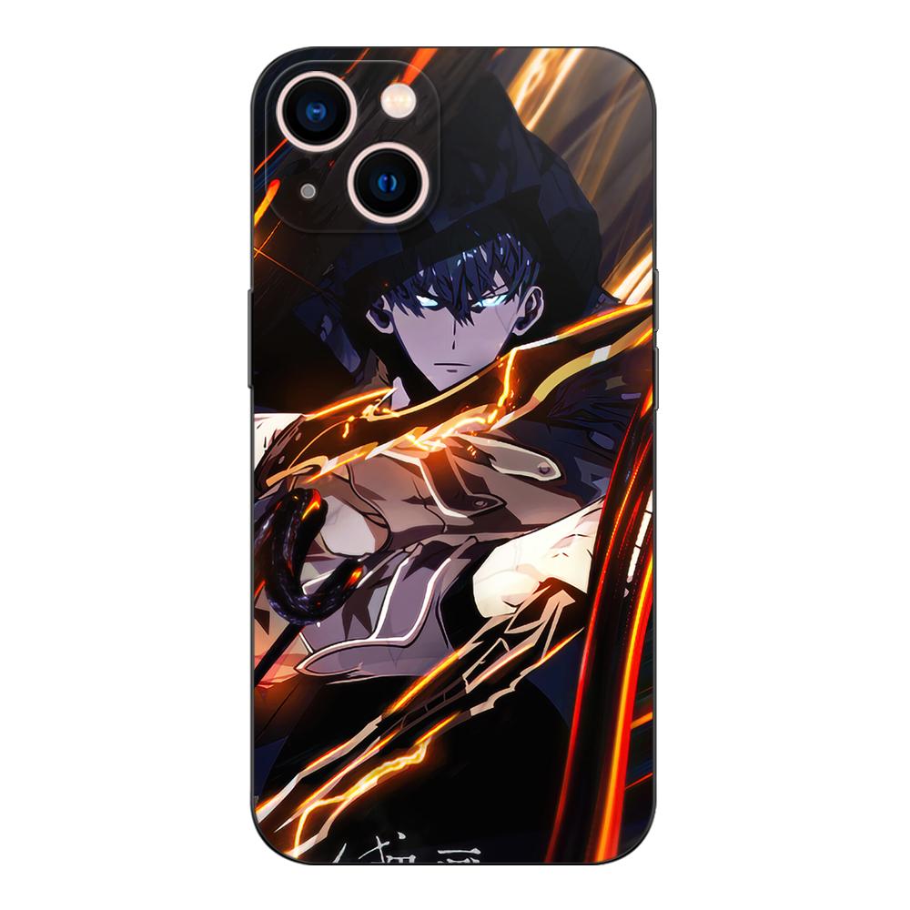 Carcasă neagră TPU pentru OPPO Reno 7 7Z 8 Lite 4G 5G PRO F11 F17 F15 F19 F19S F21 solo leveling Sung-Jin-Woo