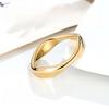New Geometric Bamboo Ring Electroplated Stacked with High-grade Element Ring Ring Women's Ins Titanium Steel Jewelry