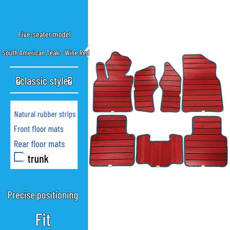 Solid Wood Floor Mat for BMW 3, 5, 7 Series, 320li, 525li, 530, X2, X3, X5