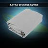 Canoe Kayak Cover 4.5m Waterproof UV Storage Boat Cover Sun Protection 3.6-4M for Kayak Boat Canoe (Gray)