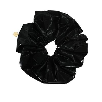Oooho Glänzender Bic Scrunchie - Schwarz