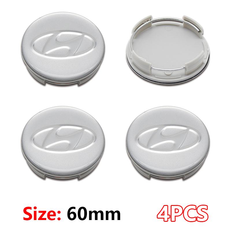 4 ks 56mm 60mm 65mm Středová krytka náboje kola auta Pro Hyundai Accent Elantra Veloster Getz Tucson i20 Krytky ráfku Samolepky Příslušenství