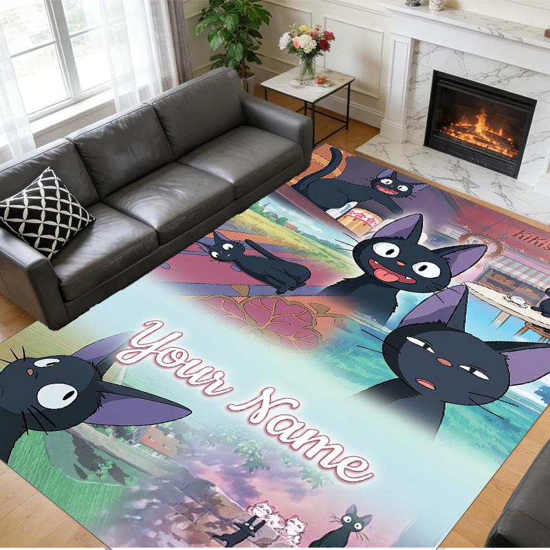 Crystal Velvet Rug Custom Name Text, Soft Non Slip Floor Mat Home DecorKiki's Delivery Service Jiji