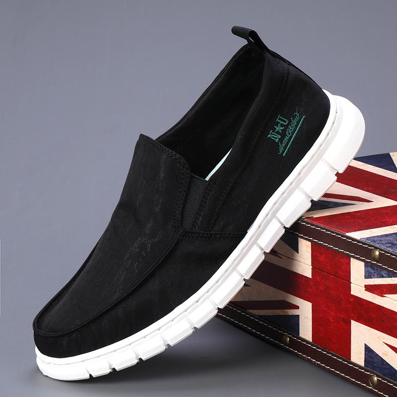 New Spring Men's Shoes Flat-soled Casual Lazy Shoes Korean Style Fashion Comfortable Flat-soled Shoes