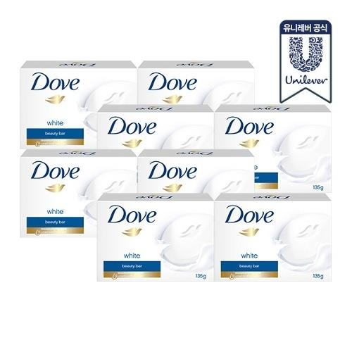 [DOVE] Мыло с большой емкостью 135 г x 8_631963 White Bar 135g x 8