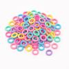 Pack of 100 Multicolor Small Hair Rubber Bands | Soft & Durable Elastic Hair Ties for Kids & Women | Daily Use, No Damage Rubber Bands.