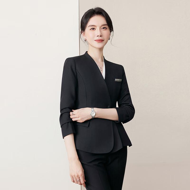 Women's Wrinkle-Free Professional Long-Sleeve Suit Set