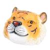 Floating Pond Decor Yellow Resin Realistic Floating Tiger Head Statue for Outdoor Garden Lake