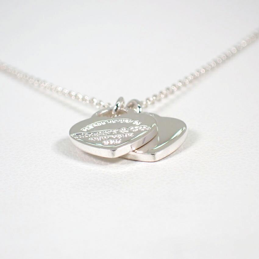 [Pre-owned] TIFFANY 925 Return To Tiffany Double Heart Tag Pendant/j62-10