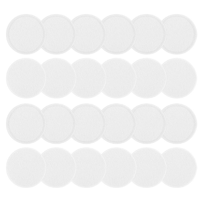 Reusable 24PCS Mushroom Growing Filter Pads 2mm Thick Cotton Materials Monotub Substrate Mycelium Airflow Optimization