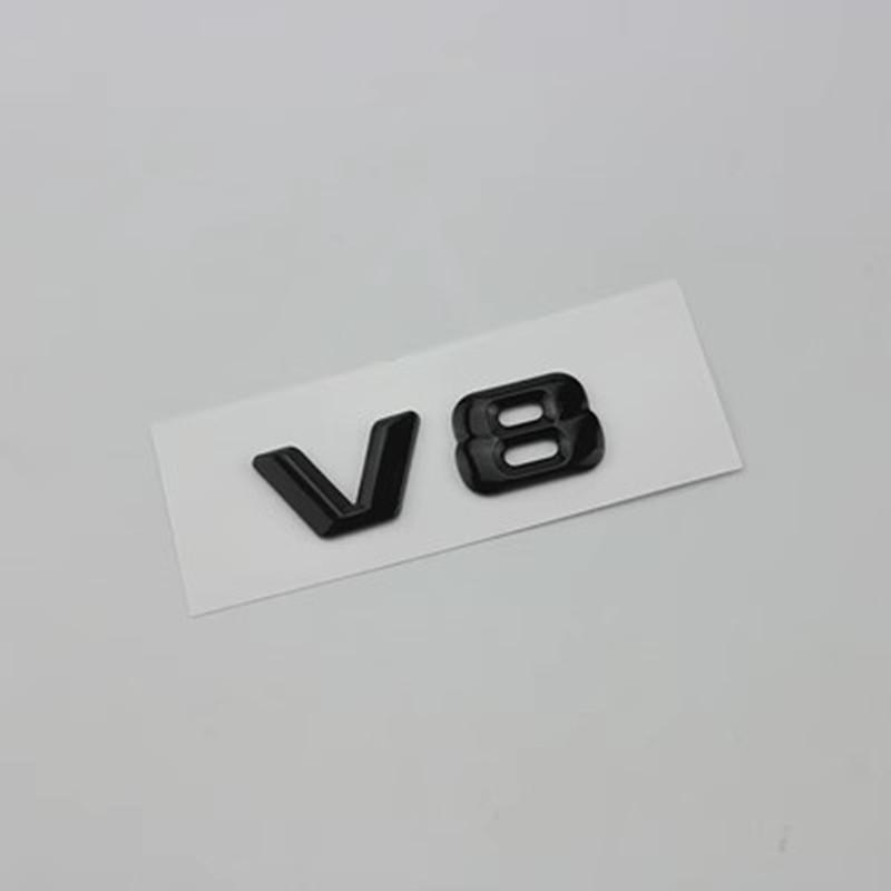 1Pc Car Displacement ABS Sticker V6 V8 V10 V12 Car Side Sticker Rear Tail Badge For Mercedes-Benz BMW