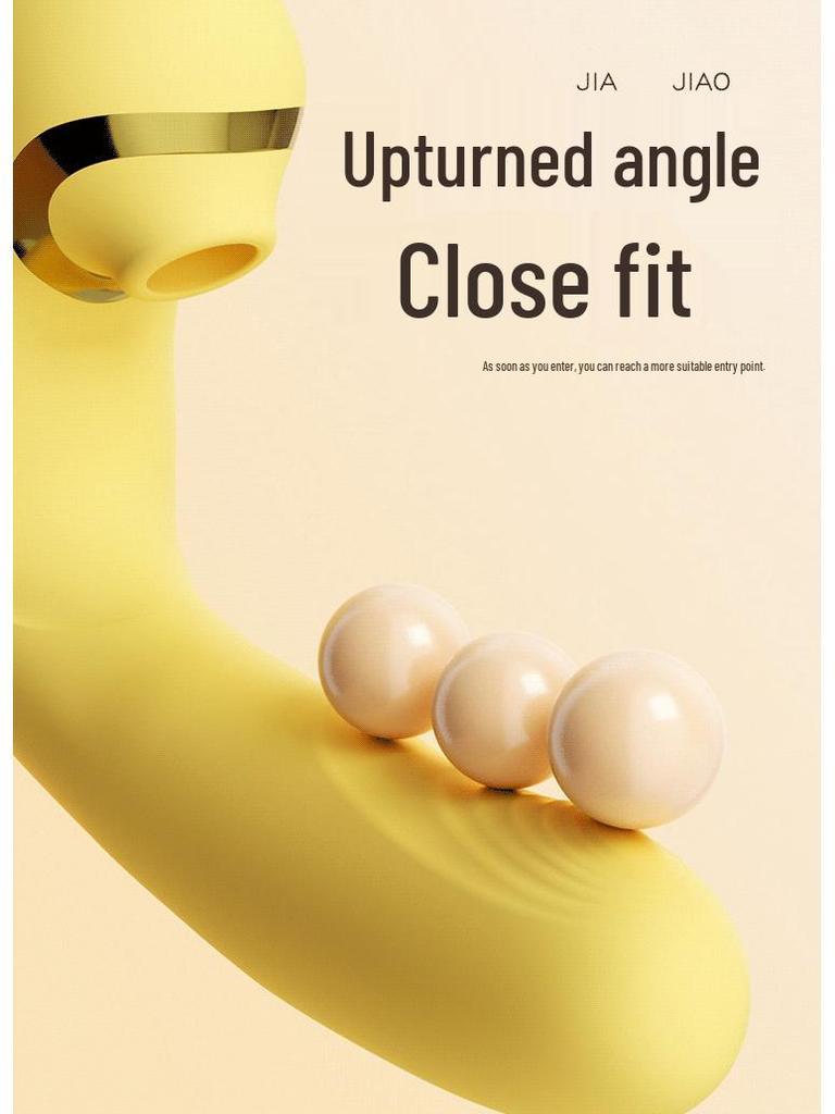 Seahorse Telescopic Vibrating Wearable Female Adult Toy with Strong Suction and Vibration