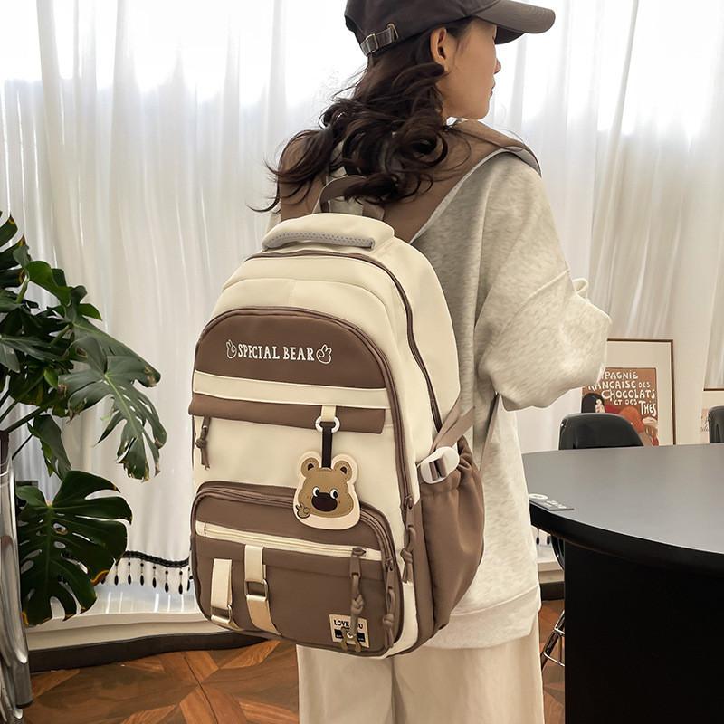 Durable Oxford Cloth Backpack For Middle And High School Students Large Capacity