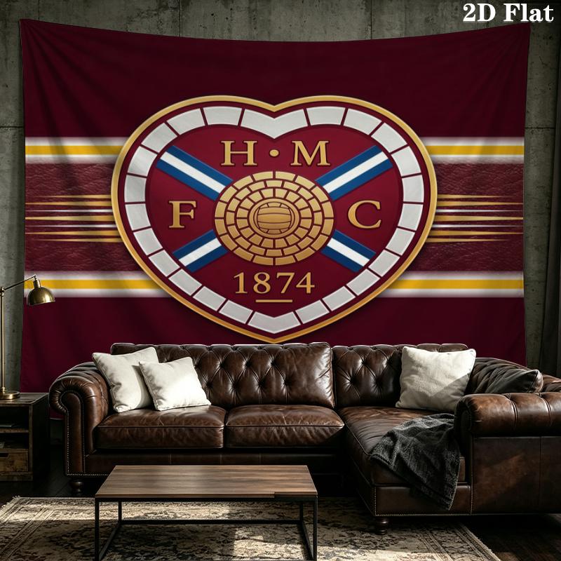 Heart of Midlothian Printed Tapestry – Wall Hanging for Bedrooms, Dorms, and Home Decor
