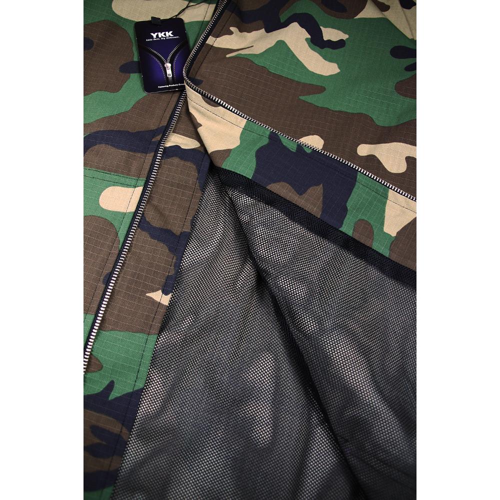 Weirdworld Camouflage Wave Logo Zip-Up Hoodie Woodland Camo