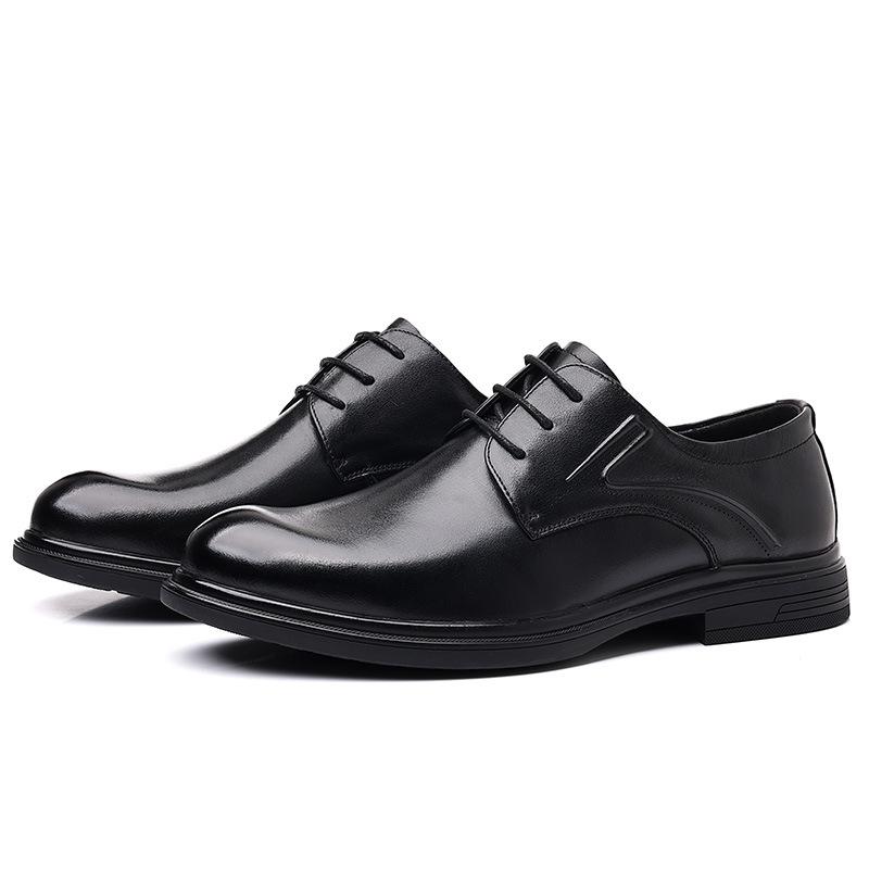 2025 autumn new dress men's casual leather shoes men's leather trend youth small leather shoes British style gentleman shoes