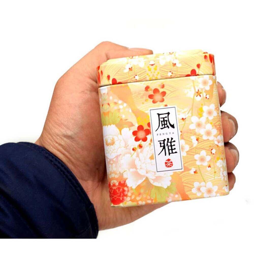 European Pastoral Style Mini Iron Box Easy-Carry Tin Cans Portable Tea Packaging Box