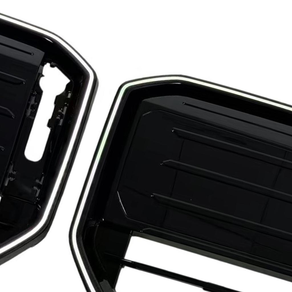 M50-Style Front Bumper Grill Grille Fit BMW X3 G45 2025+ Black W/LED Light