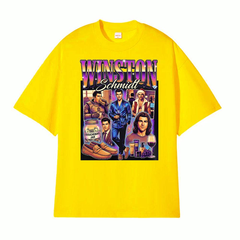 Winston Schmidt Max Greenfield 2026 Graphic Tshirt Men Women Gothic Hip Hop Fashion Tshirts High Quality Oversized TShirt Tops