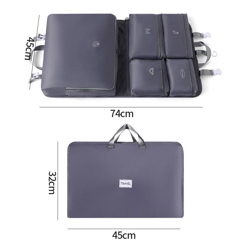 Seven-in-One Travel Storage Bag Set for Clothes and Underwear