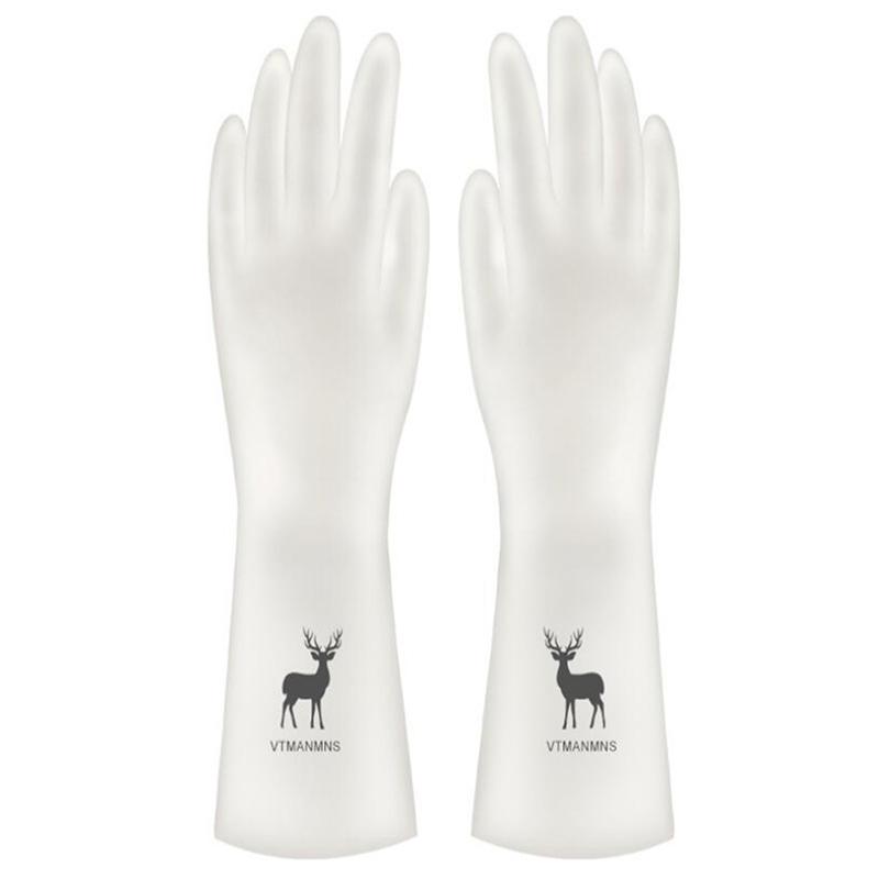 1 Pair Washing Up Gloves Kitchen Dish Washing Laundry Household Rubber Gloves