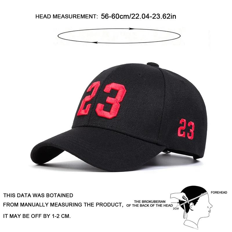 Women 23 Embroidery Baseball Caps Spring Autumn Outdoor Use Adjustable Casual Hats Hip Hop Cap Sunscreen Hat For Men And