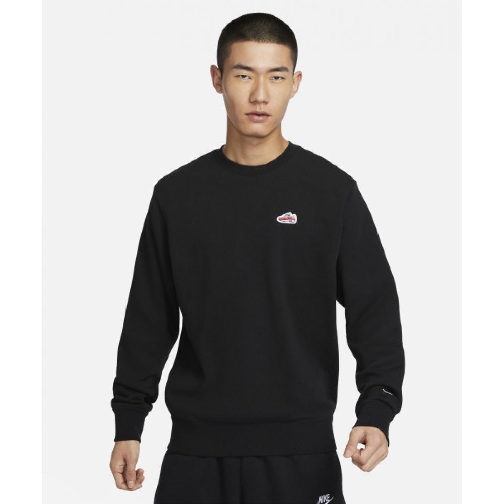 

Толстовка NIKE Sportswear French Terry с круглым вырезом M Черный Белый FZ5203 010