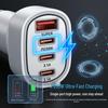 80W Multi-Port PD & QC3.0 Car Cigarette Lighter Charger, 3 Type-C Fast Charging Converter, 12V/24V Universal.