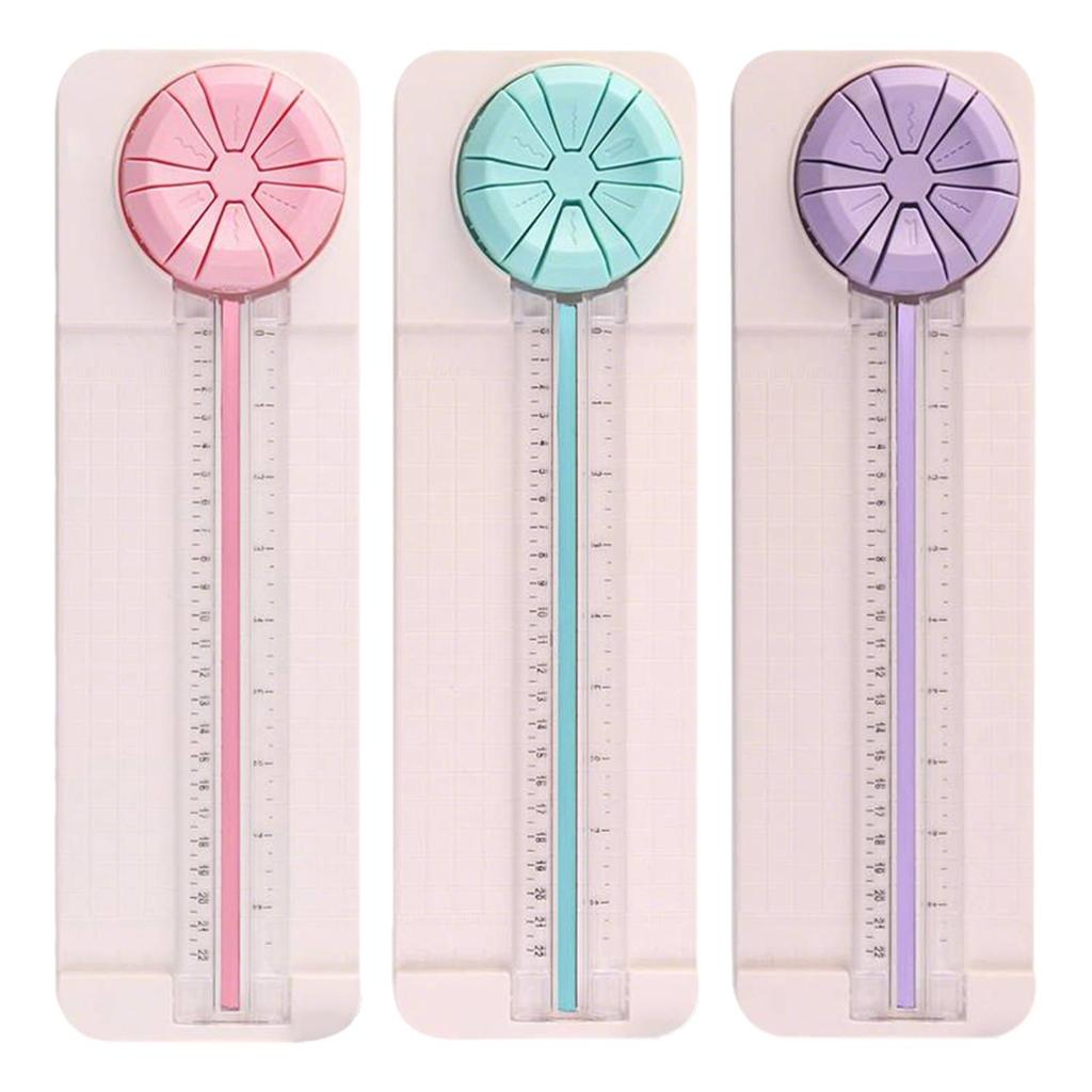 Craft Paper Cutter Lightweight Small Trimmer for Scrapbook Journal DIY Green