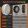 YOUTALLY Snow Fabric Tire for Light Compliant with Road Chain No Jacking Crosshair Easy Japanese Installation Instructions Compatible with KA73 Socks,