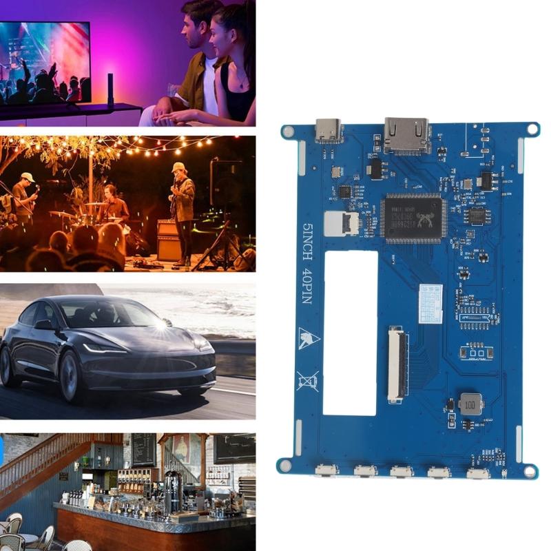 5inch 40PIN LCD Driver Board Capacitive Touch Display Input Amplifier Output Auto Power Management For Display Module