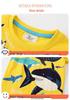 Children's Glow-in-the-Dark Shark Print Summer T-Shirt 2026